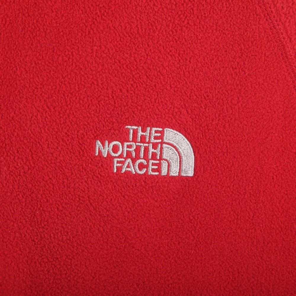 The North Face FlashDry Fleece Pullover Mens Large Red 1/4 Zip Hiking Layer - Picture 3 of 14